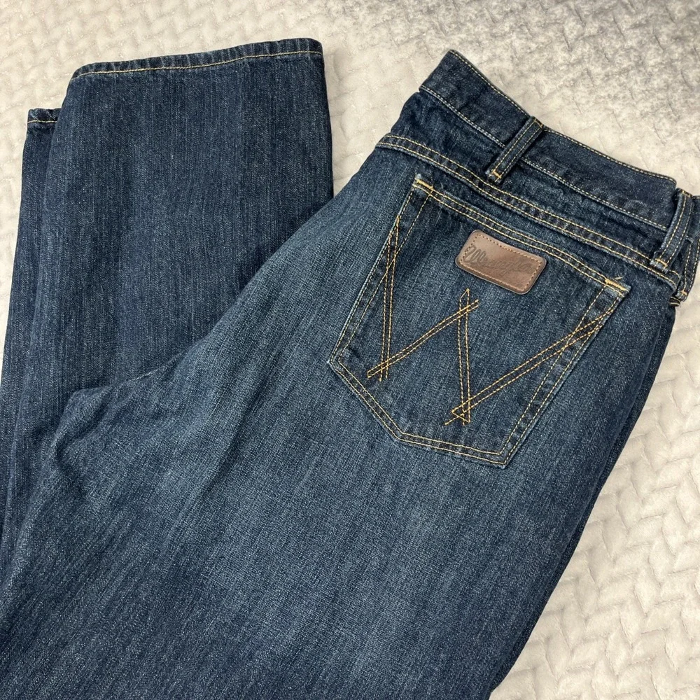 Wrangler 20X Jeans Mens 40x36 Blue Dark Wash 01 Competition Retro Rodeo EUC
